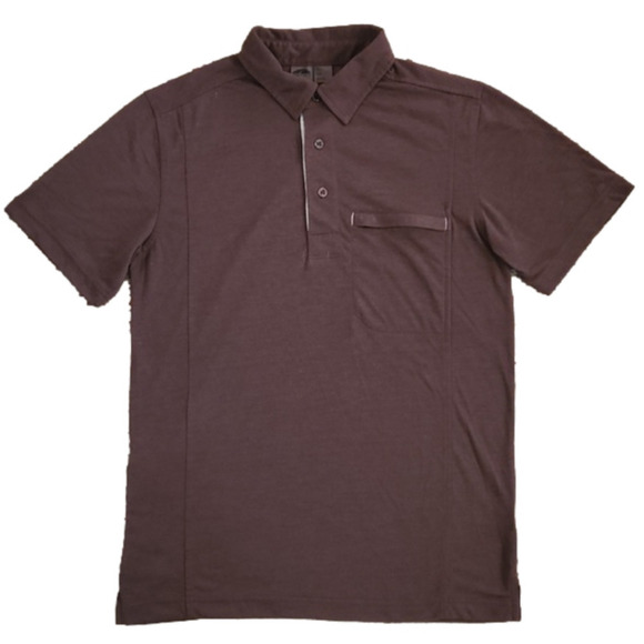 GOLITE Brown Performance Polo Shirt - Picture 1 of 10